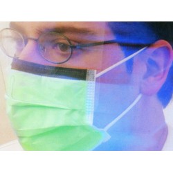 GIMA MASKOP - MASCHERINA CHIRURGICA IN TNT A 4 STRATI CON VISORE AVVOLGENTE (CONF. 50 PZ.)