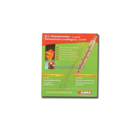 GIMA TERMOMETRO ECOLOGICO GIMA (CONF. 12 PZ)