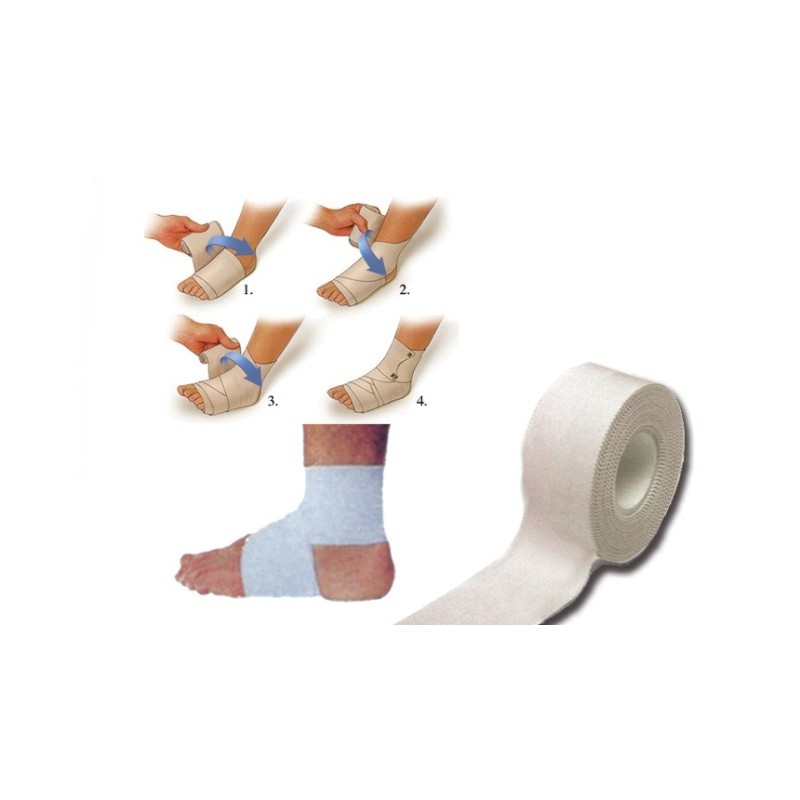 GIMA NASTRO SPORTIVO 5CM X 14MT - CAVIGLIA - (CONF. 24 PZ.)