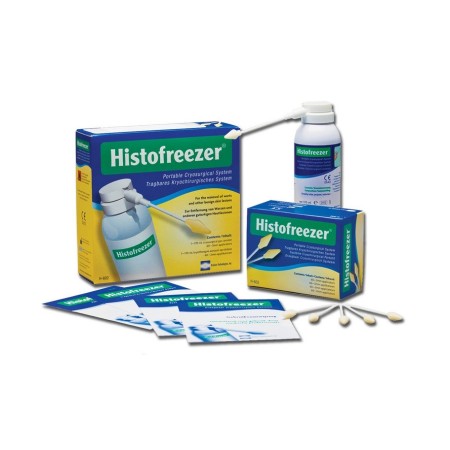 HISTOFREEZER - KIT CON 2 BOMBOLE DA 80 ML CON + 60 APPLICATORI DA 2 MM A FORMA CONICA
