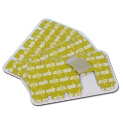 GIMA ELETTRODI A FRANCOBOLLO MONOUSO PREGELLATI - 34 X 22 MM