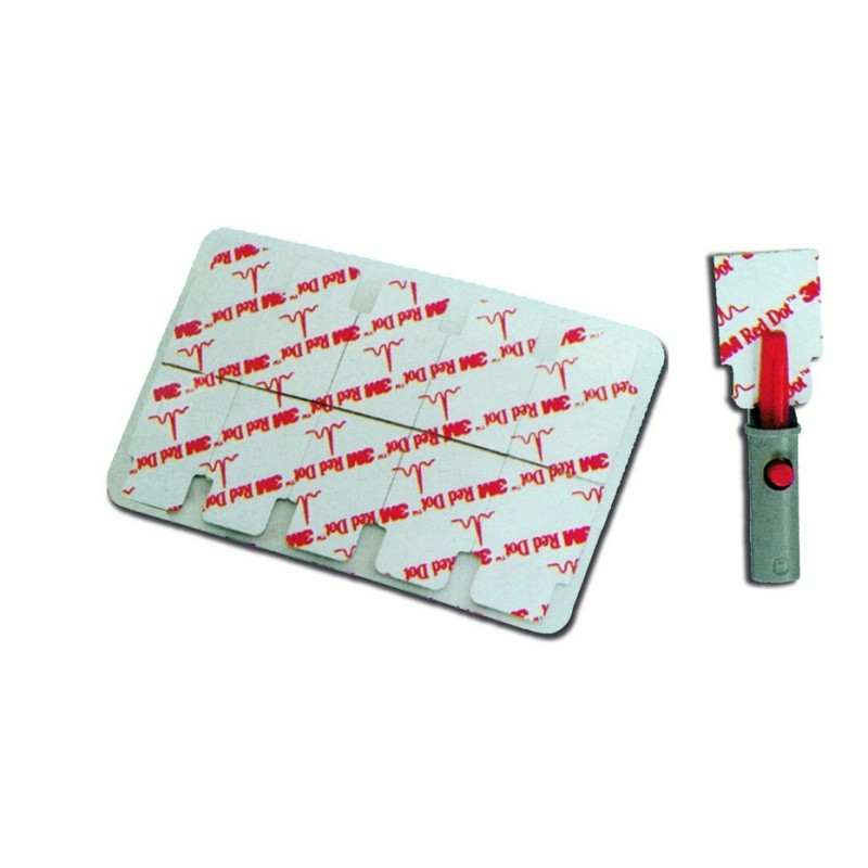 3M ELETTRODO MONOUSO 3M RED DOT 2330 - 32 X 22 MM - (CONF. 100 PZ.) 