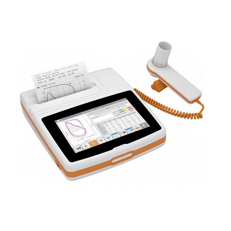 MIR SPIROMETRO A COLORI CON STAMPANTE E SATURIMETRO NUOVO SPIROLAB + 1.000 BOCCAGLI MONOUSO - (SPEDIZIONE GRATUITA)