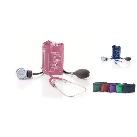 MORETTI SFIGMOMANOMETRO AD ANEROIDE COORDINATO CON FONENDOSCOPIO - VARI COLORI