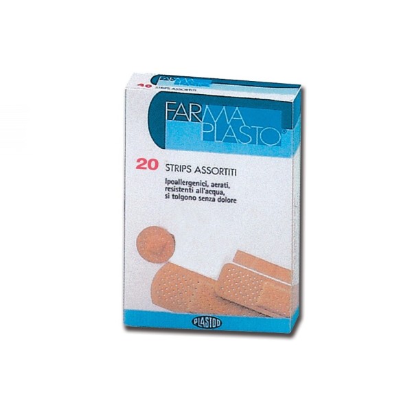 PLASTOD FARMAPLASTO 20 CEROTTI CLASSICI MISURE ASSORTITE (100 SCATOLE)