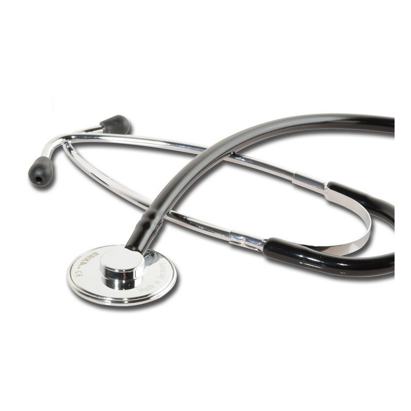 ERKA STETOSCOPIO ERKAPHON PIATTO IN ALLUMINIO - CROMATO NERO