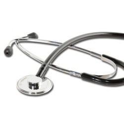 ERKA STETOSCOPIO ERKAPHON PIATTO IN ALLUMINIO - CROMATO NERO