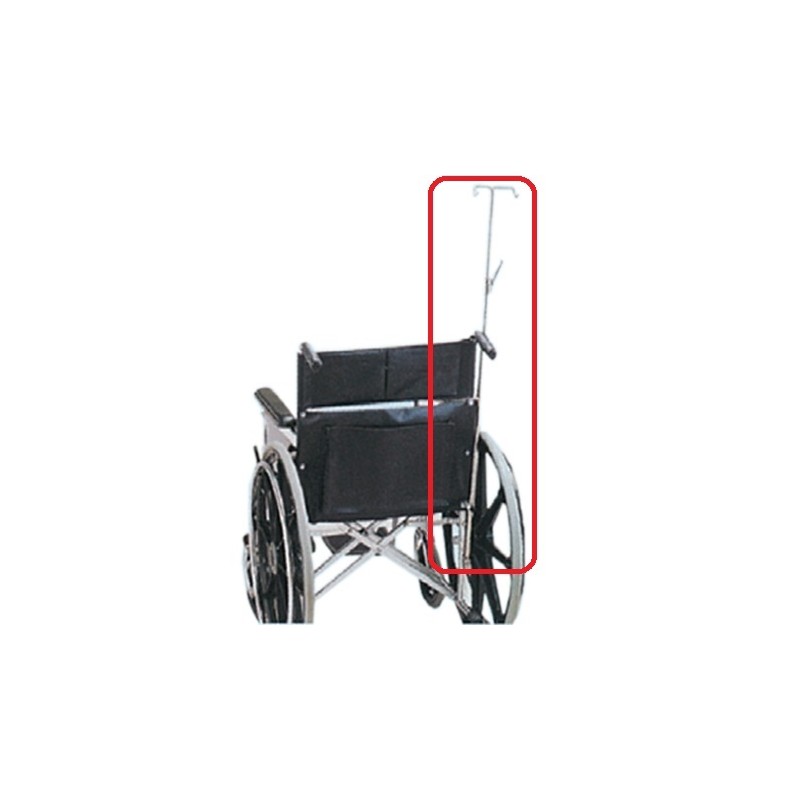 GIMA ASTA PORTA FLEBO PER CARROZZINE MODELLI STANDARD, ROYAL  E EXTRA LARGE