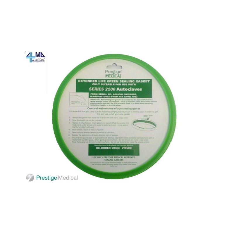 PRESTIGE MEDICAL GUARNIZIONE DI TESTA IN SILICONE PER AUTOCLAVI PRESTIGE MEDICAL