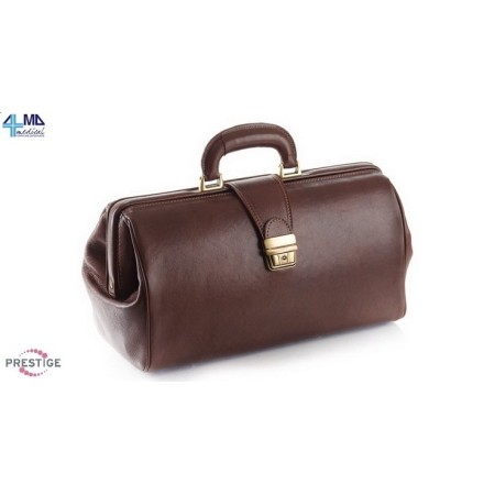 MORETTI BORSA PER MEDICO IN PELLE DI VITELLO PIENO FIORE - MODELLO COMPACT