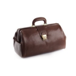 MORETTI BORSA PER MEDICO IN PELLE DI VITELLO PIENO FIORE - MODELLO DUPLEX