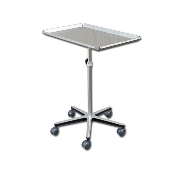 GIMA CARRELLO SERVITORE MAYO CON VASSOIO - CON CARRELLO A 5 RAZZE REGOLABILE - 68X46