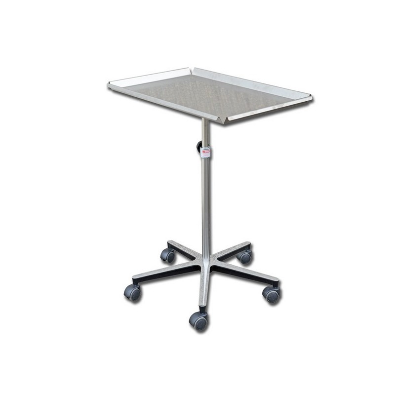 GIMA CARRELLO SERVITORE MAYO CON VASSOIO - CON CARRELLO A 5 RAZZE REGOLABILE - 68X46