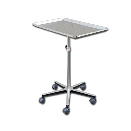 GIMA CARRELLO SERVITORE MAYO CON VASSOIO - CON CARRELLO A 5 RAZZE REGOLABILE - 68X46