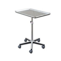 GIMA CARRELLO SERVITORE MAYO CON VASSOIO - CON CARRELLO A 5 RAZZE REGOLABILE - 68X46
