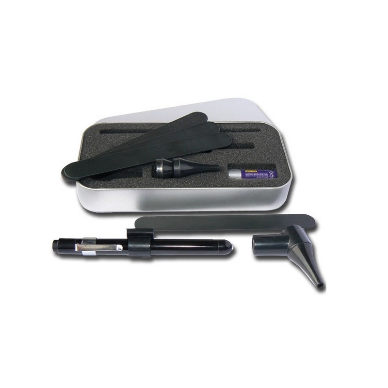 GIMA SET COMBINATO DELTA CON LUCCIOLA E MINI OTOSCOPIO A LED - NERA