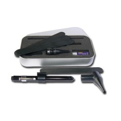 GIMA SET COMBINATO DELTA CON LUCCIOLA E MINI OTOSCOPIO A LED - NERA