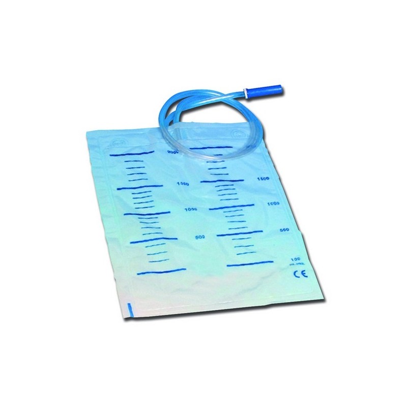 GIMA SACCA URINE 2000 CC - TUBO 130 CM (CONF. 180 PZ.)