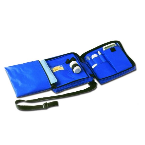 GIMA BORSA TERMICA DA TRASPORTO PER INSULINA E MEDICINALI - DIABETIC BAG IN NYLON BLU