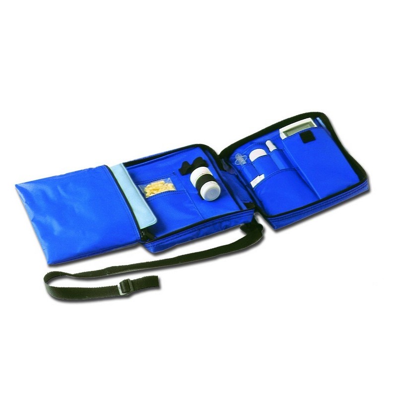 GIMA BORSA TERMICA DA TRASPORTO PER INSULINA E MEDICINALI - DIABETIC BAG IN NYLON BLU