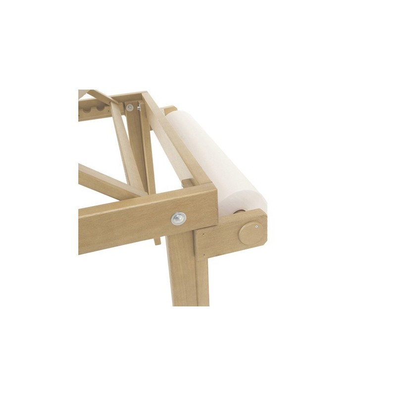 MORETTI SUPPORTO PORTAROTOLO PER LETTINO IN LEGNO PER TRATTAMENTI E VISITE - DENEB