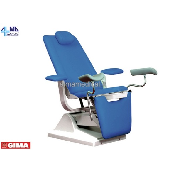 GIMA POLTRONA GINECOLOGICA GYNEX CON PORTAROTOLO - AZZURRO PARIGI