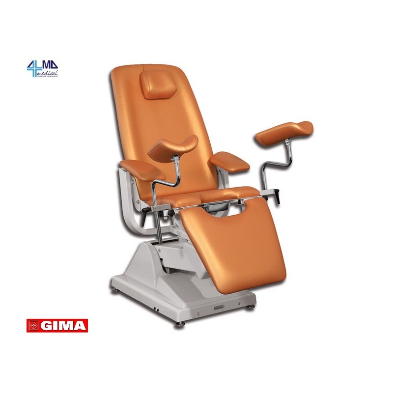 GIMA POLTRONA GINECOLOGICA GYNEX PROFESSIONAL 3 MOTORI CON PORTAROTOLI - COLORI VARI