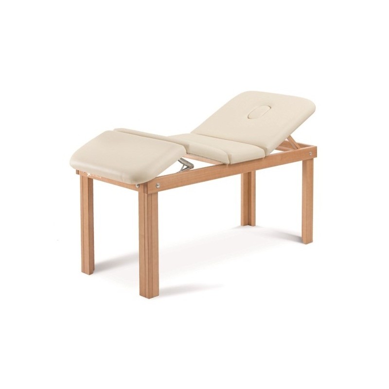 MORETTI LETTINO IN LEGNO 4 SEZIONI PER TRATTAMENTI, MASSAGGI E VISITA CON FORO FACCIALE - DENEB - 200KG