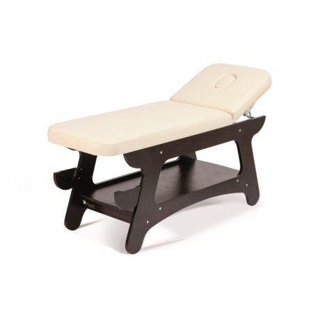 MORETTI LETTINO IN LEGNO PER TRATTAMENTI E VISITA CON CON PIANO, PORTAROTOLO E FORO FACCIALE - GALAXY BIANCO - 200KG