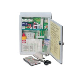 KIT PRONTO SOCCORSO - ALL. 2 MAGG - ARMADIETTO IN METALLO - (DA 6 A 10 DIPENDENTI)