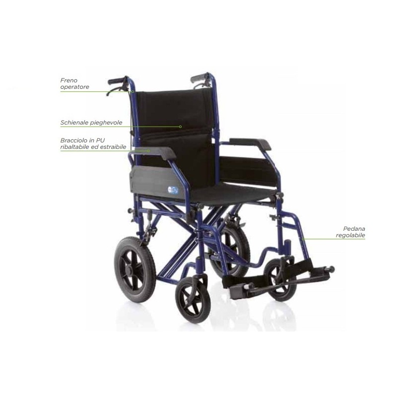 MORETTI CARROZZINA PIEGHEVOLE DA TRANSITO ARDEA GO UP! CROCIERA DOPPIA - MISURE SEDUTA DIVERSE