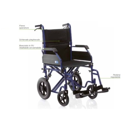 MORETTI CARROZZINA PIEGHEVOLE DA TRANSITO ARDEA GO UP! CROCIERA DOPPIA - MISURE SEDUTA DIVERSE