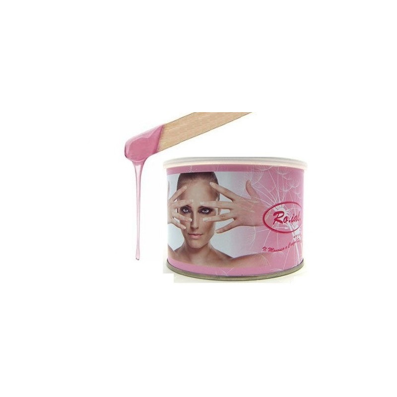 RO.IAL. CERA PER DEPILAZIONE IN BARATTOLO LIPOSOLUBILE - TITANIO ROSA 400ML