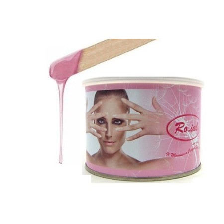 RO.IAL. CERA PER DEPILAZIONE IN BARATTOLO LIPOSOLUBILE - TITANIO ROSA 400ML