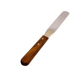 RO.IAL. SPATOLA SPALMACERA IN ACCIAIO INOX DRITTA PER CERETTA DEPILAZIONE