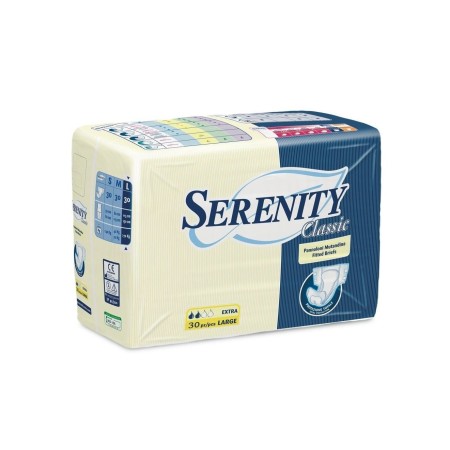 SERENITY PANNOLONE A MUTANDINA CON STRATCH PER INCONTINENZA - SERENITY CLASSIC EXTRA - (CONF. 30 PZ.) (MISURA LARGE)