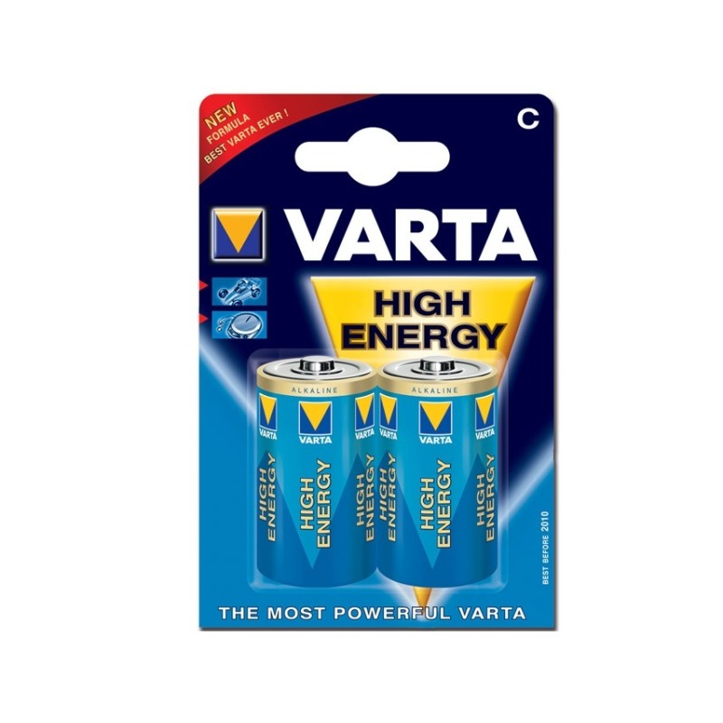 VARTA BATTERIE ALKALINE VARTA HIGH ENERGY - MEZZA TORCIA C (CONF. 10 X 2 PZ.)