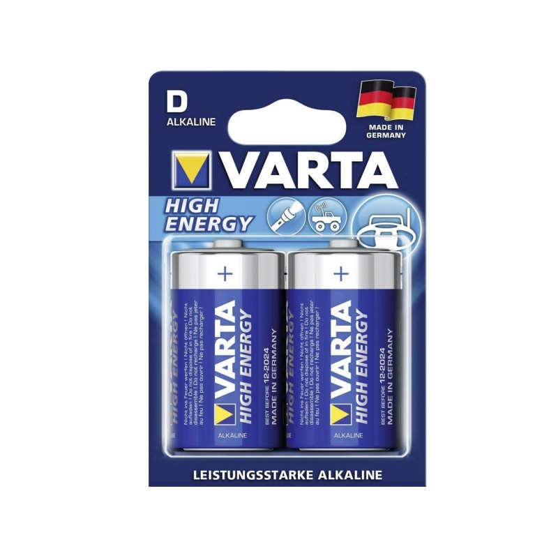 VARTA BATTERIE ALKALINE VARTA HIGH ENERGY - TORCIA D (CONF. 10 X 2 PZ.)