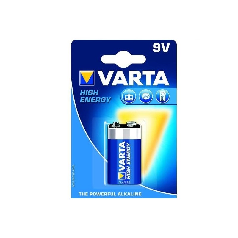 VARTA BATTERIE ALKALINE VARTA HIGH ENERGY - TRANSISTOR 9V (CONF. 10 X 1 PZ.)