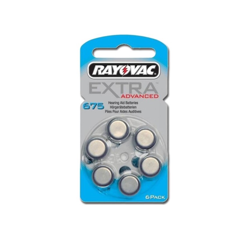 RAYOVAC BATTERIE ACUSTICA RAYOVAC 675 - SENZA MERCURIO (CONF. 10 X 6 PZ.)