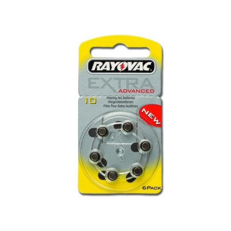 RAYOVAC BATTERIE ACUSTICA RAYOVAC 10 - SENZA MERCURIO (CONF. 10 X 6 PZ.)