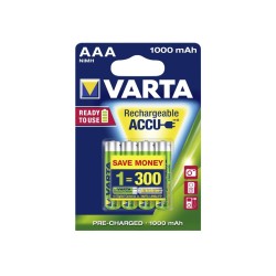 VARTA BATTERIE RICARICABILE VARTA POWER PLAY - MINISTILO AAA 1.000 mAH - (CONF. 10 X 2 PZ.)