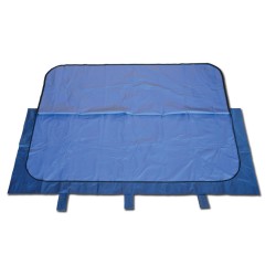 GIMA TELO TRASPORTO SALMA IN VINILE-NYLON - BLU - PORTATA 150KG - 210 X 90 CM