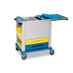 GIMA CARRELLO PORTA CARTELLE - TOP SCORREVOLE - 820X640X1000