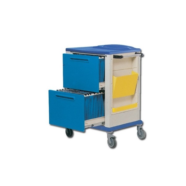 GIMA CARRELLO PORTACARTELLE CON 2 CASSETTI - 820X640X1150