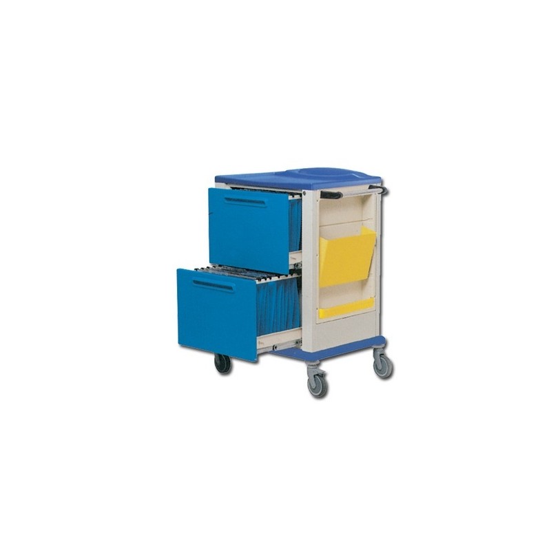 GIMA CARRELLO PORTACARTELLE CON 2 CASSETTI - 820X640X1150