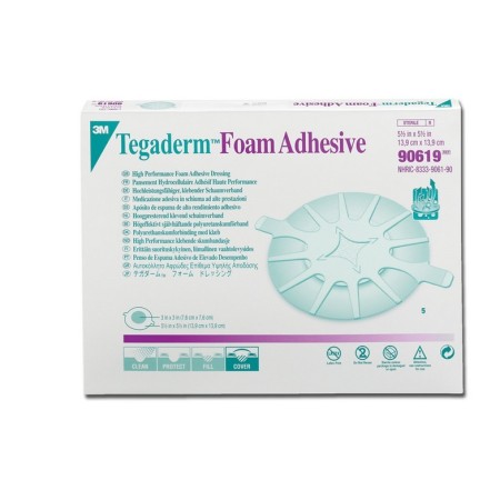3M TEGADERM FOAM - 14X14 CM NON ADESIVO  - (CONF. 5 PZ.)