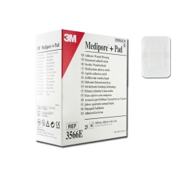 3M MEDIPORE + PAD - 10 X 10 CM - (CONF. 25 PZ.)