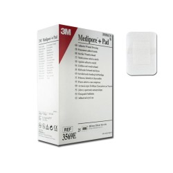 3M MEDIPORE + PAD - 10 X 15 CM - (CONF. 25 PZ.)
