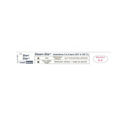 ANSELL MEDICAL TEST PER AUTOCLAVE STEAM STAR (CONF. 1.000 PZ.)